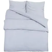 vidaXL Ensemble de literie Gris 155x220 cm Microfibre légère