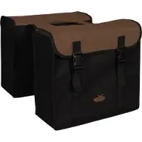 Greenlands Sacoche vélo Greenlands - Double sacoche vélo - 34 litres - noir-marron