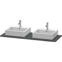 Duravit Console XSquare, 2 découpes, 1400x16x550mm, XS063GB4949