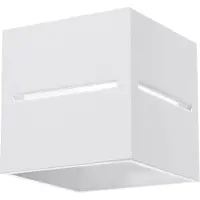 Sollux Applique LOBO blanc 1xG9 8W aluminium 10x12x10cm