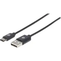 Manhattan 353298 USB Kabel 2.0 C -> A St/St 1.00m schwarz