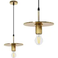 Toolight Lampe Suspendue APP1181-1CP Gold