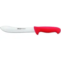 Arcos Couteau de boucher couleur - Prof 292622 en acier inoxydable nitrum et mangue ergonomique rouge polypropylène et 20 cm de lame, vitrine