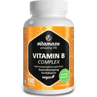 Vitamaze GmbH Vitamaze Vitamine B-Complex comprimés végétaliens à haute dose, 180 comprimés