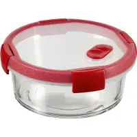Curver Récipient à Cuisson Rond 0.6L Transparent Rouge