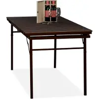Relaxdays Table de jardin pliable , largeur : 166 - 215 cm, plastique, acier, résistante aux intempéries, 8 personnes, table de camping, marron