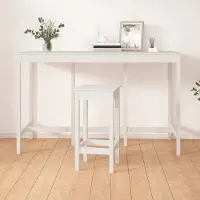 Prolenta Maison Exclusive - Table de bar blanche 180 x 80 x 110 cm en pin massif