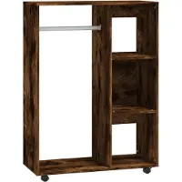 Syfax Garde-robe Chêne fumé 80x40x110 cm Bois d'ingénierie