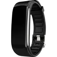 INF Bracelet d'activité avec pouls, moniteur de sommeil, podomètre IP67 Le noir