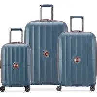 Delsey PARIS trolley Carrousel Expandable 4 Double Rolls Trolley L / M / S L Ultramarine Blue bleu 76cm