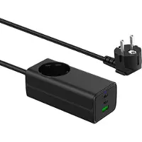 Akyga Chargeur USB AK-CH-21 AC 230V + USB-A + 2x USB-C PD 5-20V / max. 5A 65W Quick Charge 3.0 GaN