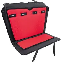Carqon coussin d'assise noir/rouge pour 2 pour Classic/Cruise