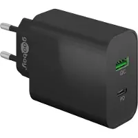Goobay Chargeur double rapide USB-C PD (45 W) noir -