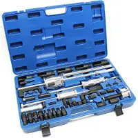 Wiltec Coffret d’extracteurs d’injecteur CDI 40 pcs Kit 3 Marteau à coulisse & Adaptateur Garage Dépannage