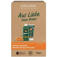 Logona Argousier Repair & Care - Set cadeau shampooing + après-shampooing
