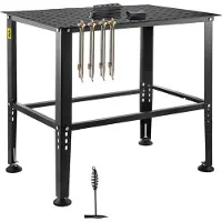 Vevor Établi de soudage 914,4 x 609,4 x 784,8 mm, établi de montage avec une capacité de charge de 362 kg, pour les travaux de montage et d'entretien de soudage