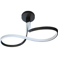 Zumaline Suspension LED VISO noire 26 W, 2210 lm, aluminium, dimensions : 43,5 x 82 x 33 cm, IP20,