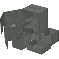 Ultimate Guard Twin Flip'n'Tray 160+ - Pojemnik na karty - Szary