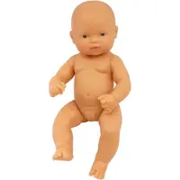 Miniland Babydoll Fillette européenne parfumée à la vanille - 32 cm Poupée