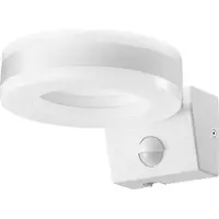 Adviti Projecteur de jardin Howlit AD-OP-6205WLPMR4, 20 W, LED SMD, 1800 lm, IP65, 4000 K, détecteur de mouvement et de luminosité, angle de détection de 140°, blanc