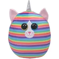 TY 39289 Peluche Coussin Squsih-A-Boos - Chat Heather, 20 cm
