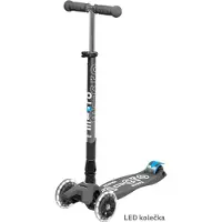 Micro Maxi Deluxe pliant - gris volcan LED
