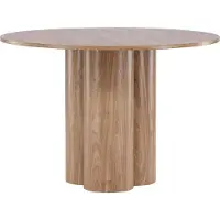 Furnlux Classic FURNLUX Table à manger Olivia Chêne foncé 110cm / Hauptfarbe : Braun / Dimensions : 110 x 110 x 75 cm