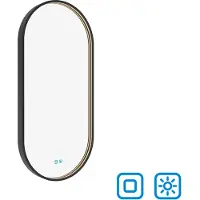 Nimco LED Miroir ovale avec éclairage ZP 32000 45 x 90 cm IP 44