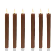 Relaxdays 6 bougies LED en cire (6x)