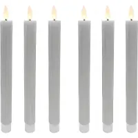 Relaxdays 6 bougies LED en cire (6x)