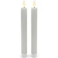 Relaxdays 2 bougies LED en cire (2x)
