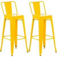 CLP lot de 2 tabourets de bar Mason