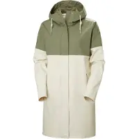 Helly Hansen Moss Block PU, manteau de pluie, femme, blanc/vert