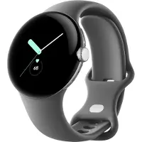 Google Montre connectée Pixel Watch LTE Argent avec bracelet sport Charbon