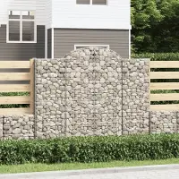 Prolenta Maison Exclusive - Paniers à gabions arqués 6 pcs 200x50x160/180 cm Fer galvanisé