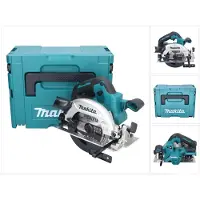 Makita Scie circulaire 18 V 165 mm Brushless DHS661ZJ avec Makpac, sans batterie, sans chargeur