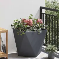 Prolenta Maison Exclusive - Bac à plantes anthracite 50 x 50 x 50 cm en acier