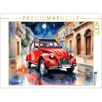 CALVENDO Puzzle La 2CV, plus connue sous le nom de canard, était une voiture d'étudiant très populaire | 1000 pièces Lege-Grandeur 64x48cm Photo-Puzzle pour des heures heureuses