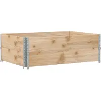 Syfax Colliers de palette 2 pcs 120x80 cm bois de pin solide