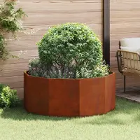 Prolenta Maison Exclusive - Bac à plantes rouillé 120 x 120 x 50 cm Acier résistant aux intempéries