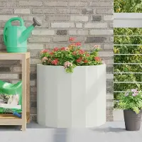 Prolenta Maison Exclusive - Bac à plantes blanc 60 x 30 x 50 cm en acier