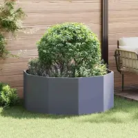 Prolenta Maison Exclusive - Bac à plantes anthracite 120 x 120 x 50 cm en acier