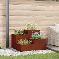 Prolenta Maison Exclusive - Pot de fleurs de jardin rouillé 100 x 100 x 60 cm Acier résistant aux intempéries