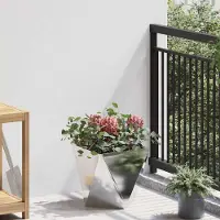 Prolenta Maison Exclusive - Bac à plantes argenté 30 x 30 x 30 cm en acier inoxydable