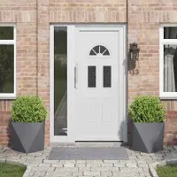 Prolenta Maison Exclusive - Jardinières, lot de 2, anthracite, 50 x 50 x 50 cm, en acier