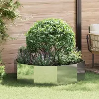 Prolenta Maison Exclusive - Bac à plantes argenté 120 x 120 x 35 cm Acier galvanisé