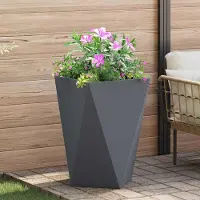 Prolenta Maison Exclusive - Bac à plantes anthracite 50 x 50 x 75 cm en acier
