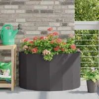 Prolenta Maison Exclusive - Bac à plantes noir 90 x 45 x 50 cm en acier