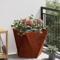 Prolenta Maison Exclusive - Bac à plantes rouillé 50 x 50 x 50 cm Acier résistant aux intempéries