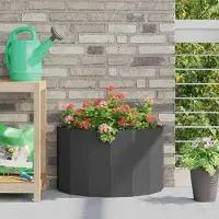 Prolenta Maison Exclusive - Bac à plantes noir 60 x 30 x 35 cm en acier